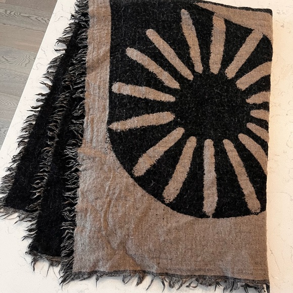 3 x Aritzia Wilfred Full Size Mosaic Blanket Scarves - Picture 4 of 4